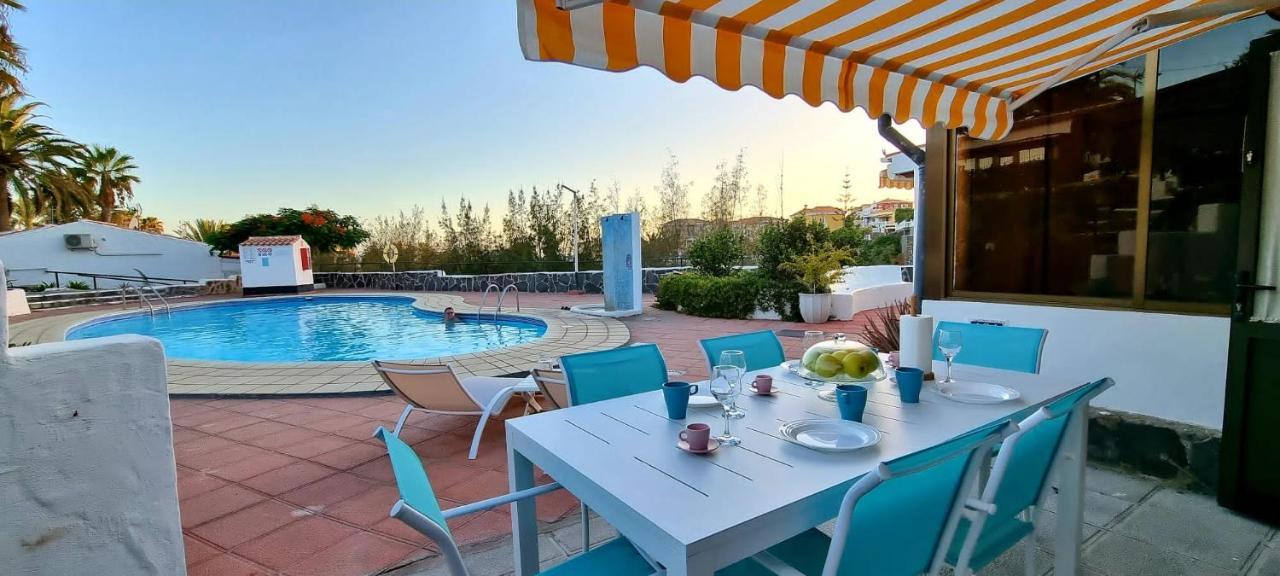 Arguineguin, Two Bedrooms Bungalow, Pool & Wifi Buitenkant foto